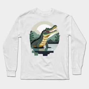 Crocodile, animal, favourite animal, animal rights activist Africa Long Sleeve T-Shirt